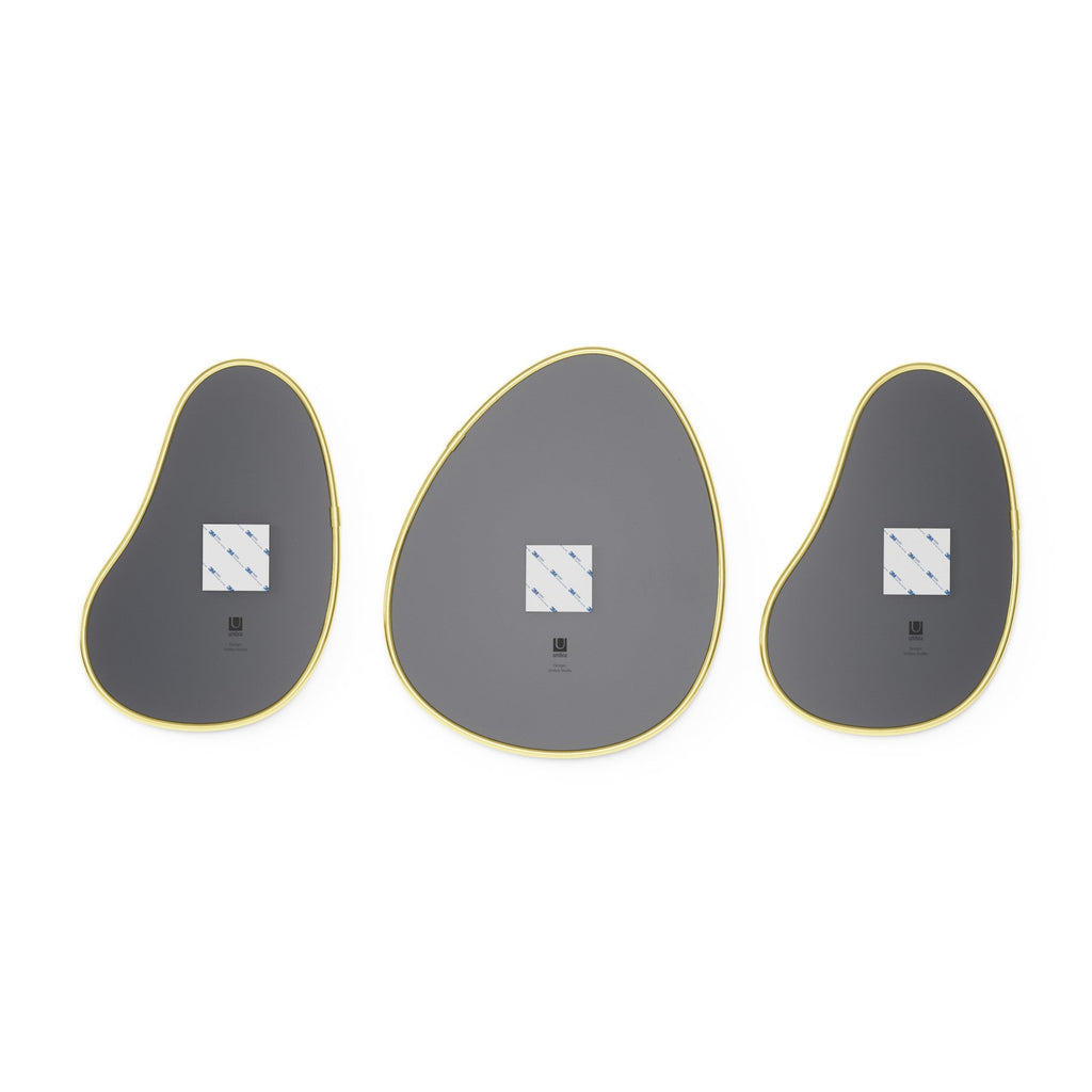 Hubba Pebble Wall Mirrors. Set of 3